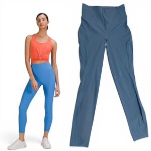 Lululemon Base Pace High-Rise Ribbed Tight 25” Blue Nile Size 4 Leggings